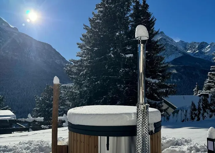 別荘 Exklusives Berg-bijou Mit Bergblick Mit Privaten Wellnessbereich Hot Tube Und Sauna -hunde Herzlich Willkommen Mit Eingezaeunten Grundstueck *