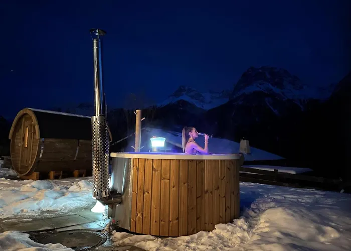 Exklusives Berg-bijou Mit Bergblick Mit Privaten Wellnessbereich Hot Tube Und Sauna -hunde Herzlich Willkommen Mit Eingezaeunten Grundstueck * シュクオル